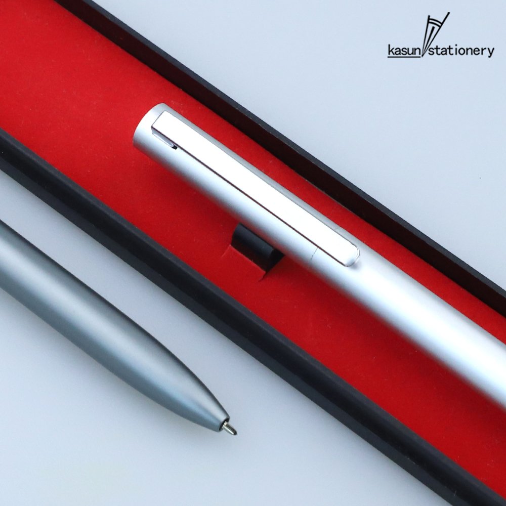 Simple Design Pen Luxury Silver Metal Pen For Business Meeting