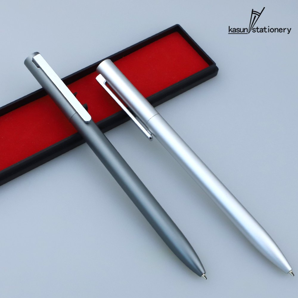 Simple Design Pen Luxury Silver Metal Pen For Business Meeting