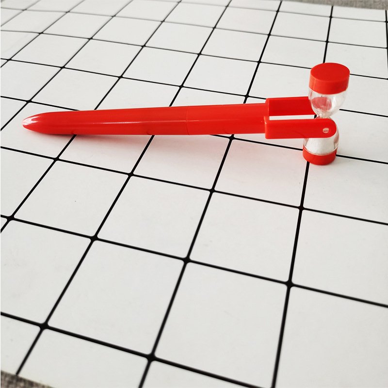 Korean Japan hot creative quicksand timing hourglass bottle top deco plastic ballpoint pen creative gift pen for kids