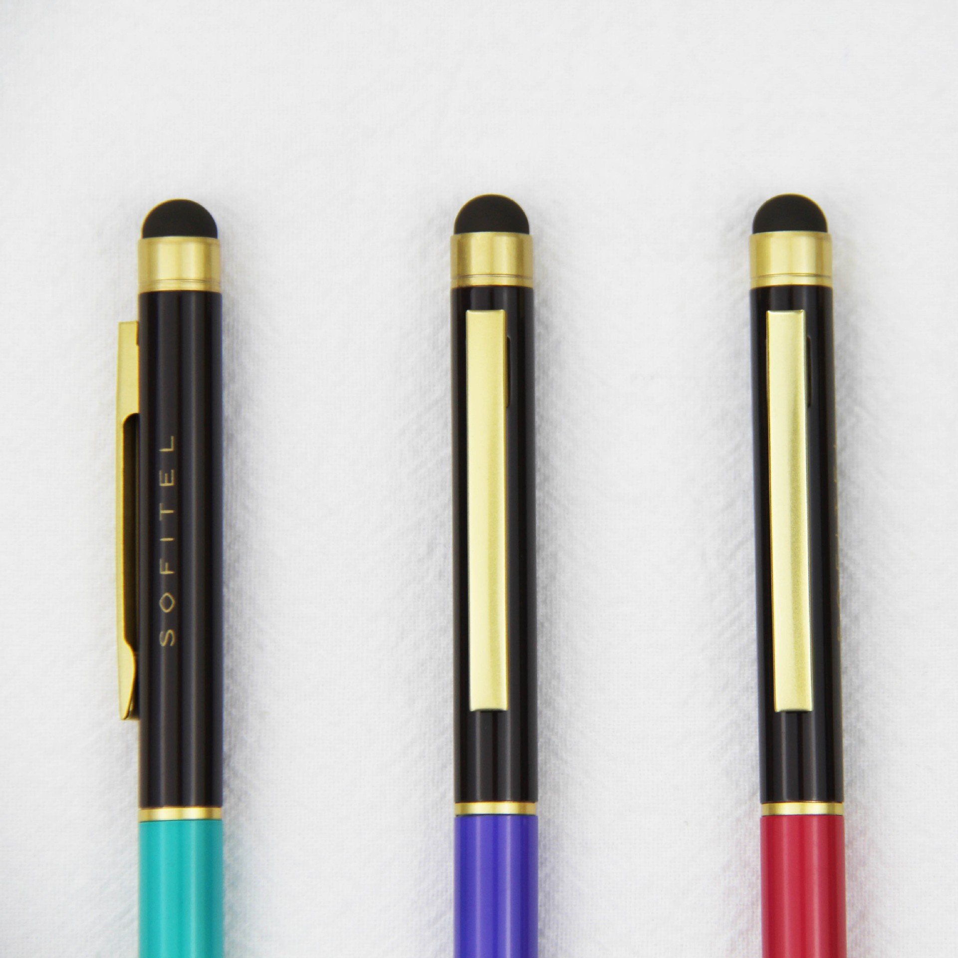 Custom logo Wholesale Custom Cheap Sofitel Hotel Promotion Gift Slim Metal Twist Ballpoint Pen