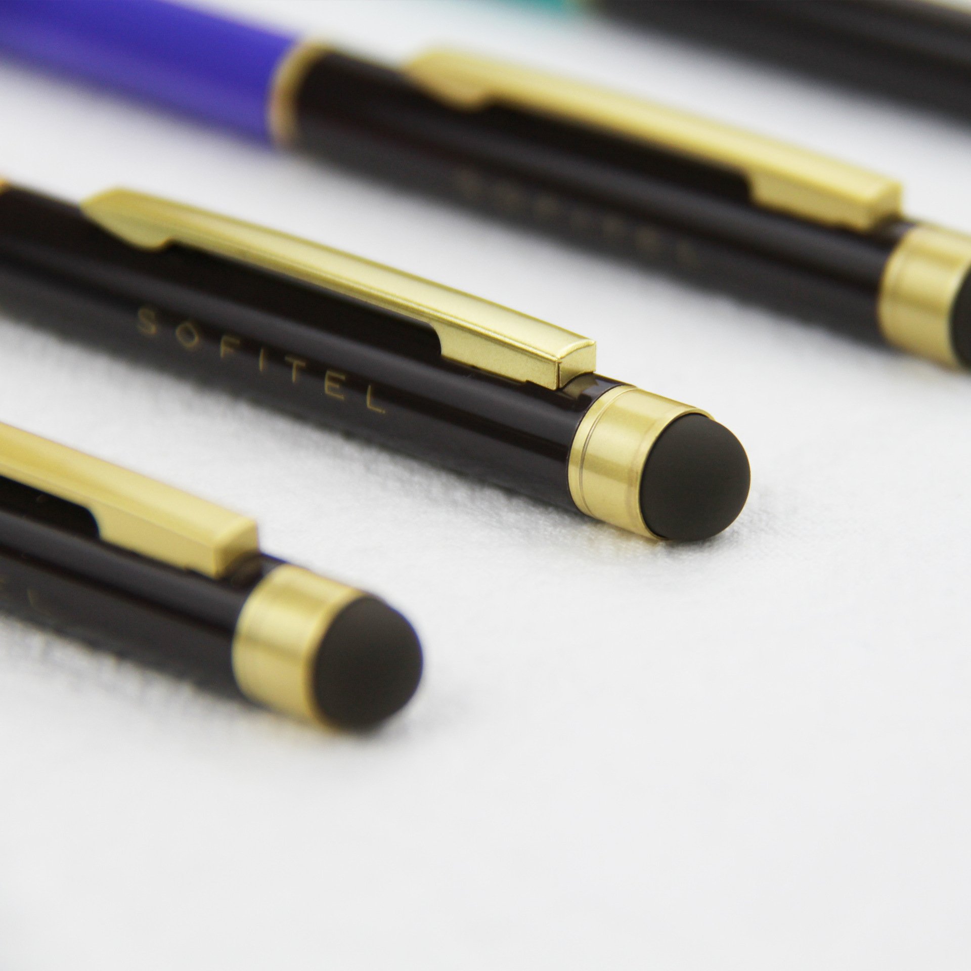 Custom logo Wholesale Custom Cheap Sofitel Hotel Promotion Gift Slim Metal Twist Ballpoint Pen