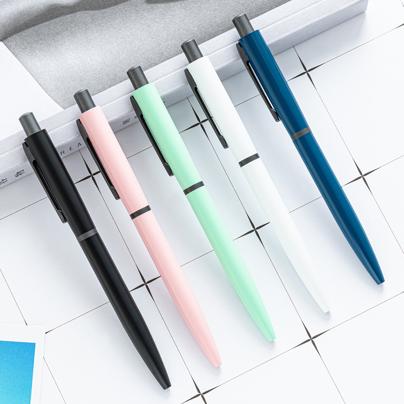 Plastic Rubber Coated Ballpoint Pen For custom logo Gift Cheap Carton Cute Colorful Promotional Pen For Gift