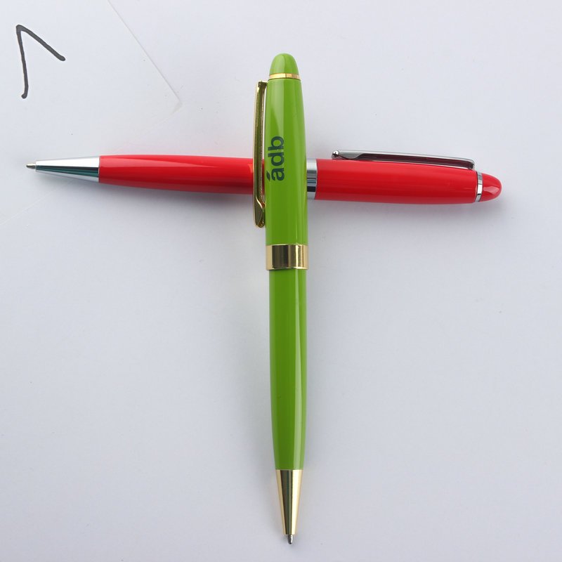 High Quality Customizable Logo Sports Metal Ballpoint Pen 1.0mm Writing Width Factory Wholesale for Advertising Promotions