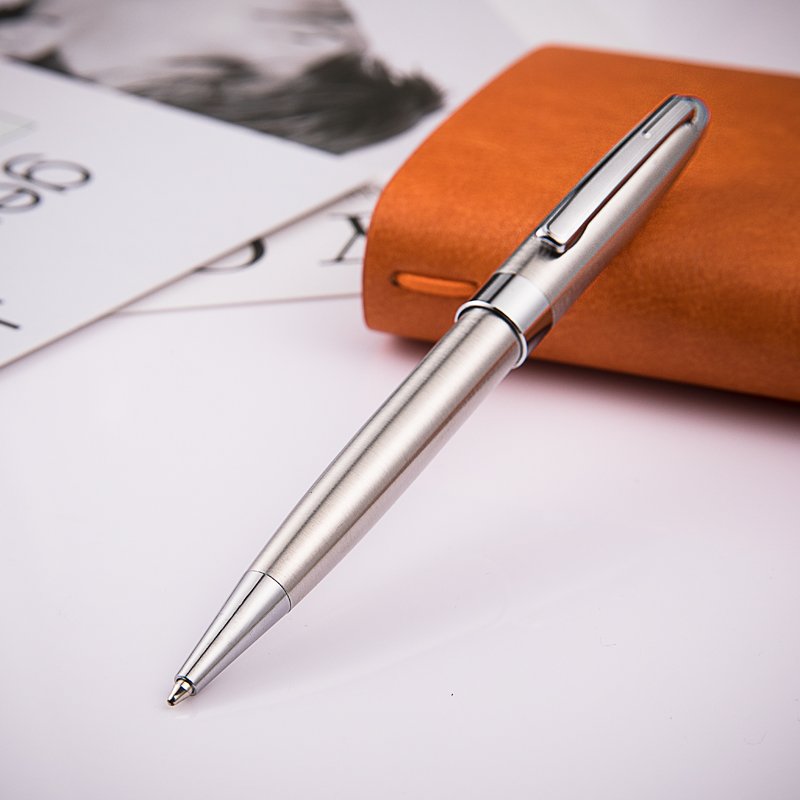 New Launched Stationery Items Pen Luxury Engraved Metal Pens Gold Silver Ballpoint Pen