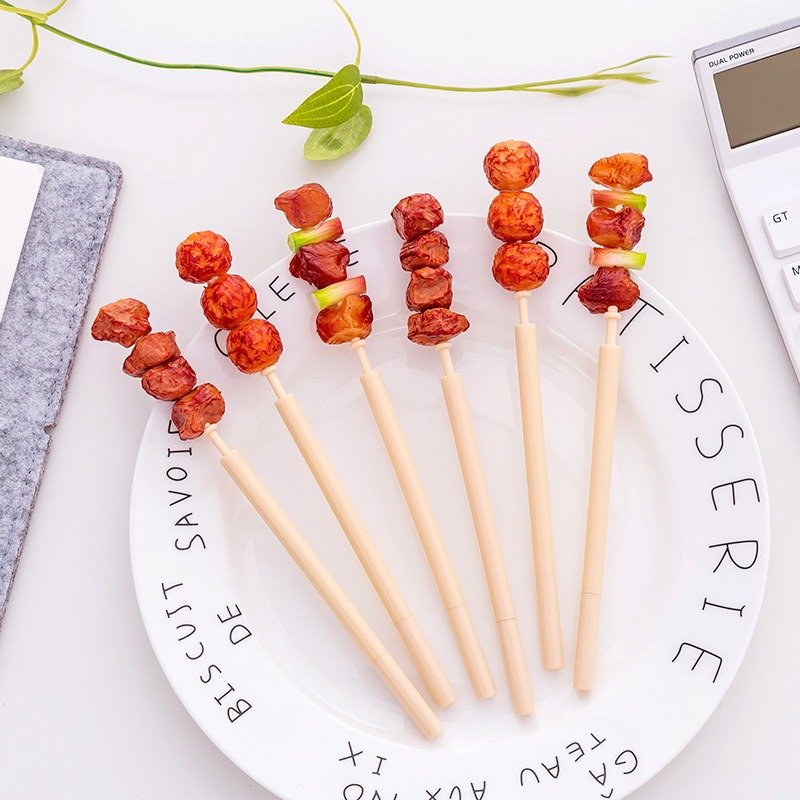 Korean creative ballpoint simulation skewers mutton skewers modeling craft pen funny personality student stationery wholesale