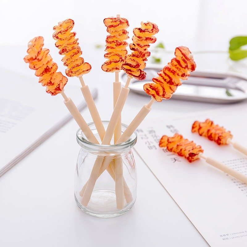 Korean creative ballpoint simulation skewers mutton skewers modeling craft pen funny personality student stationery wholesale