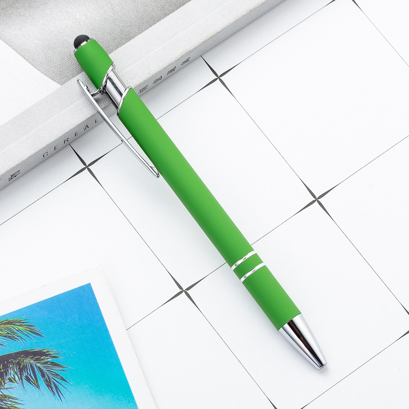 Wholesale 7pcs Metal Ballpoint Retractable Writing Pen 1.0 mm Black Ink for School Office Use
