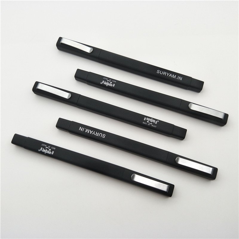 Promotional printed rubber sprayed sheraton hotel use gift plastic ball pen custom logo ballpoint pen
