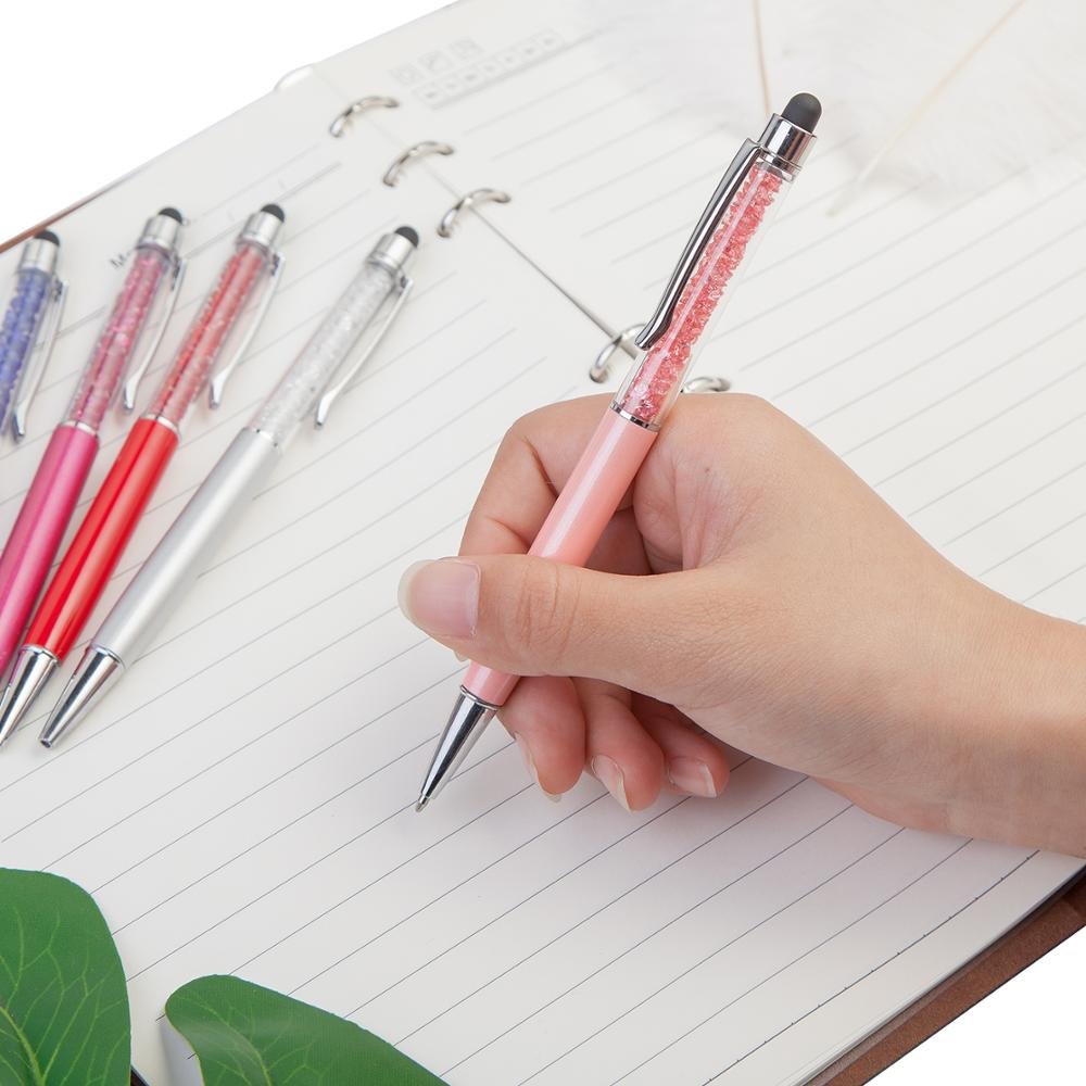 JH Cheap Metal Stylus Ballpoint Pen Promotional Crystal Pen
