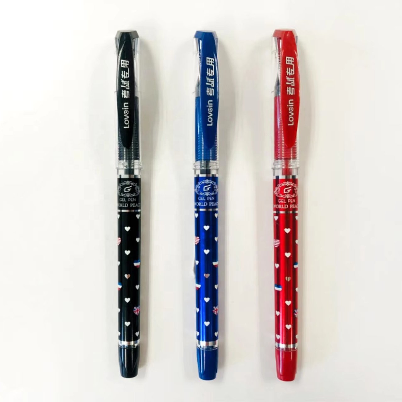 Zhixin kawaii gel pen G-552 fine point 0.5mm, perfect note taking journaling no bleed ink nib pens with student office gel pens