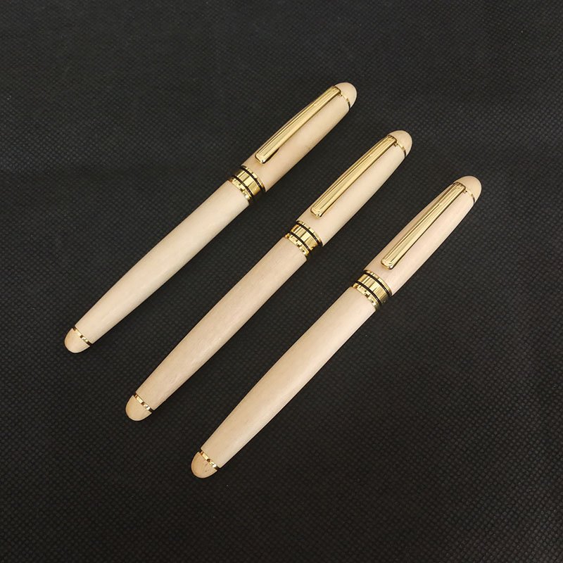 Custom eco gift fountain pen bamboo ballpoint pen wood pen with LOGO