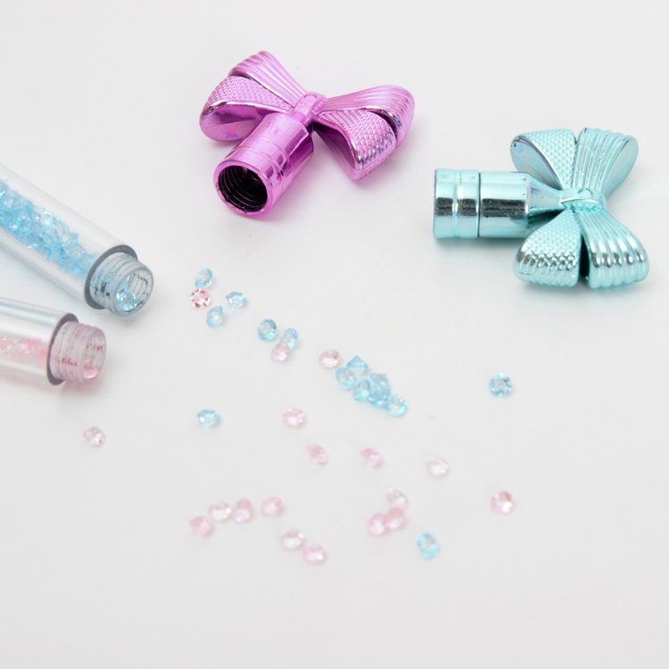 O&Q Luxury gift Beautiful bow shape ball pens factory price with shiny glitter crushed diamonds for stationary
