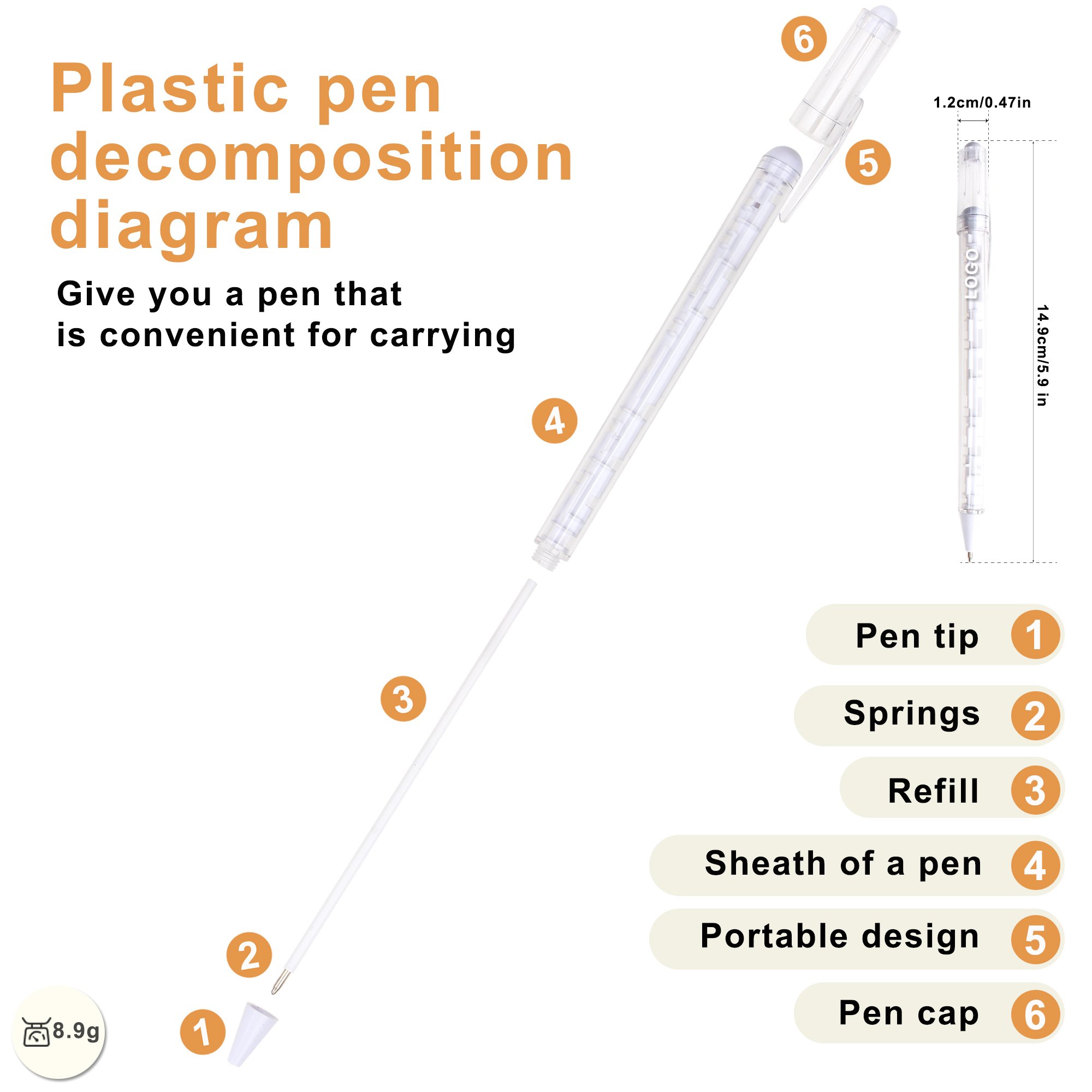 Maze Puzzle Novelty Unzipping Toy Plastic Ballpoint Pen With Rolling Custom Logo Print For School Stationery Supplies