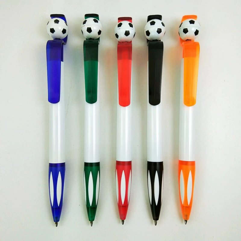 cheap hot promotion promotional cheap plastic football ballpoint pens with custom logo