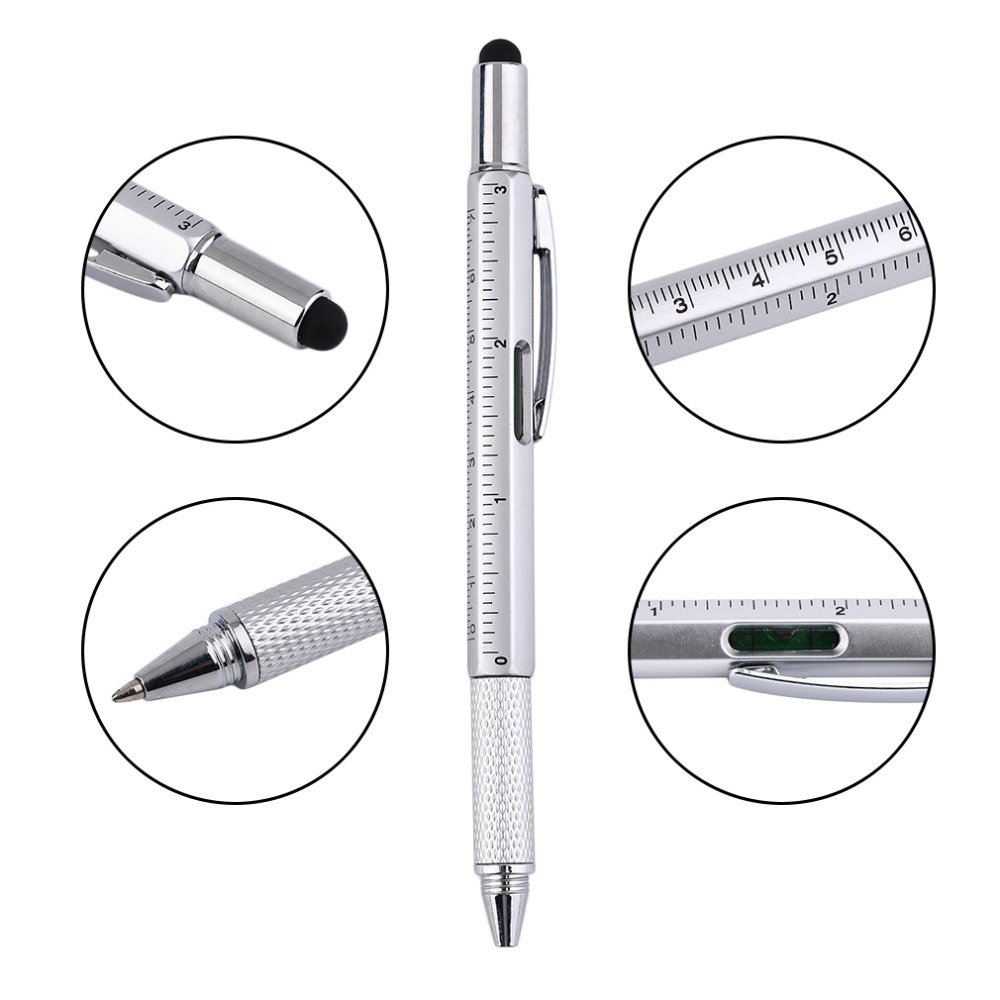 Multi Function Promotional Pen Multifunction Tool Pen Stylus Plastic Touch Custom LOGO Ballpoint Pen