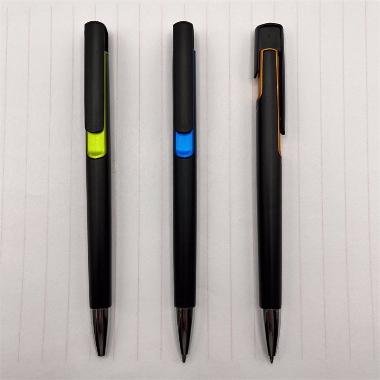 Wholesale spray painted ballpoint pens from manufacturers plastic advertising pens signature ballpoint pens printed logos