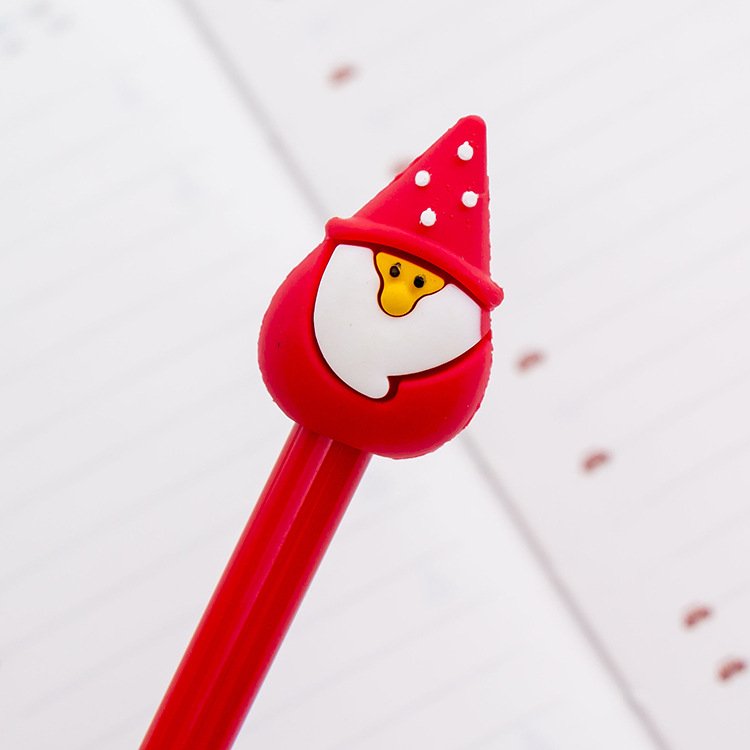 Christmas creative pen gel pen cute cartoon Christmas series neutral wholesale pen Christmas gift