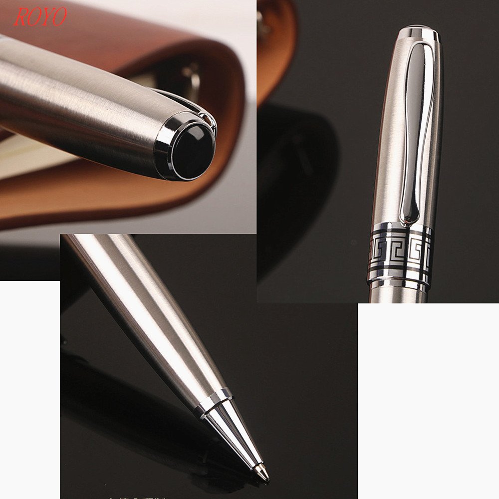 Luxury Heavy Metal Embossing Laser Engraving Logo Metal Brass Promotional Roller Ballpoint Pen- B-8626