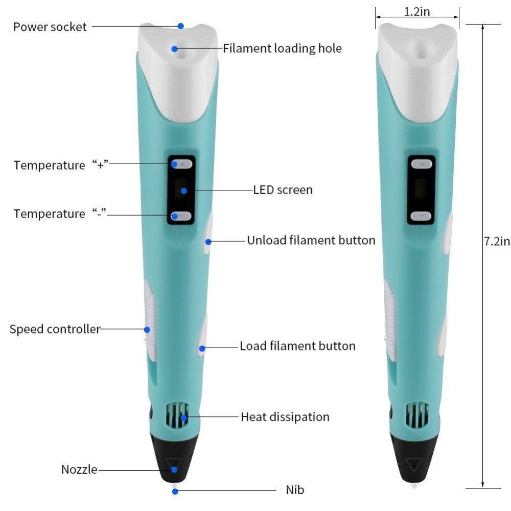 DIY Intelligent Drawing Toy Kids Printing 3d Pen