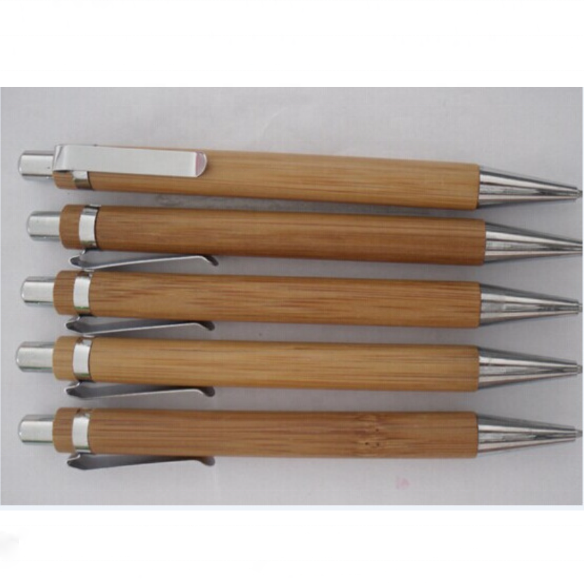 hot sale eco-friendly customized laser engraved personalized bamboo ballpoint pen creative design promotion gift