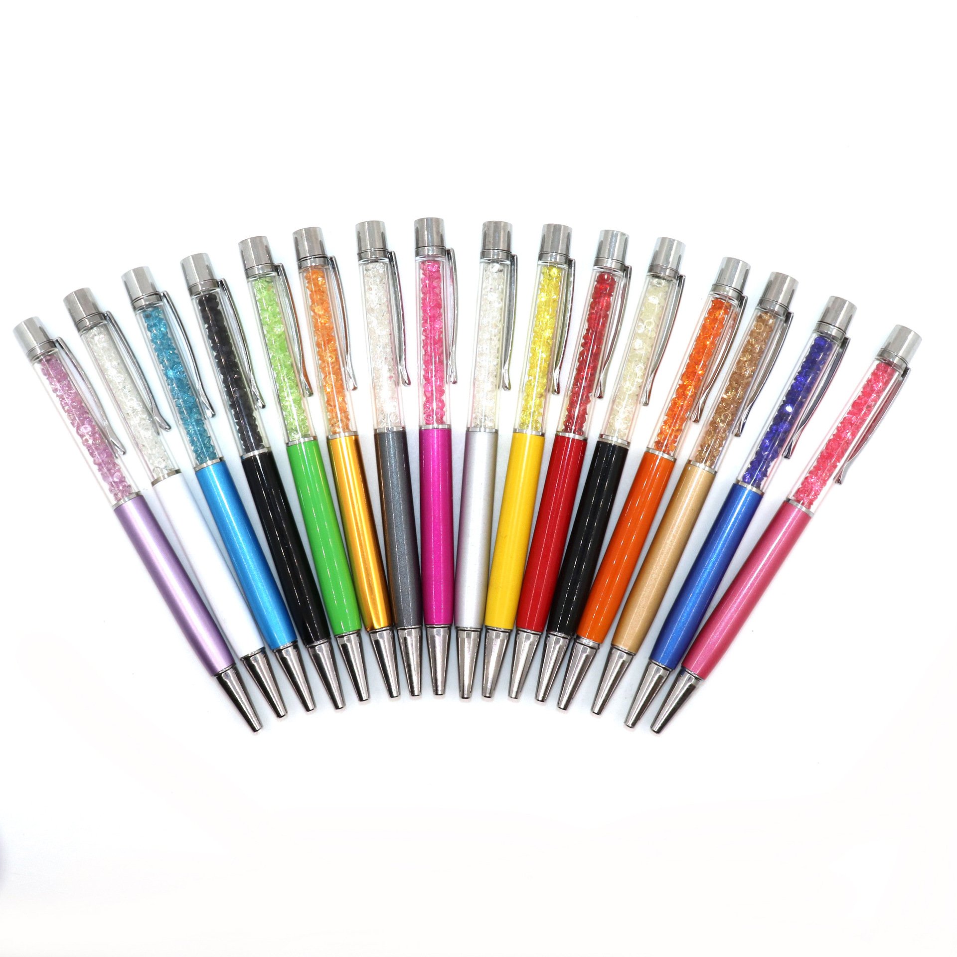 Metal Diamond Crystal Pen for Wedding gift Promotional Creative Bling Metal ballpoint pen custom