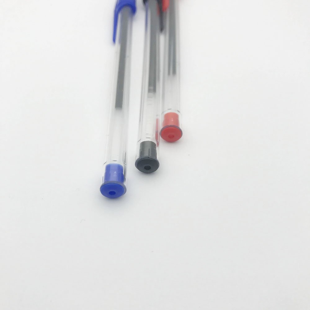 Transparent penholder color hat cheap ballpoint pen