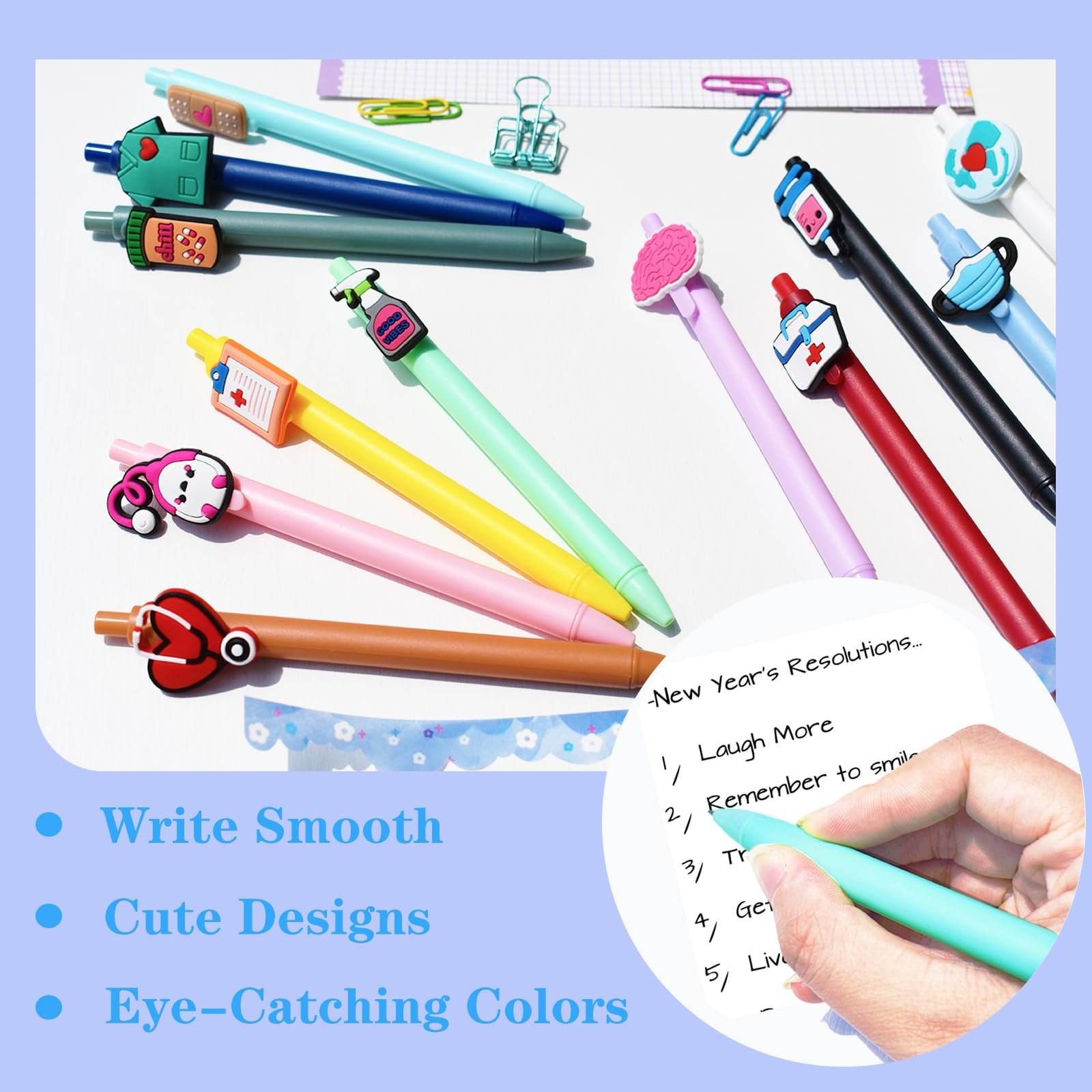Funny Long-Lasting Nurse Ballpoint Pen Accessories Versatile Writing Instrument for Nurse Doctor Medical Assistant