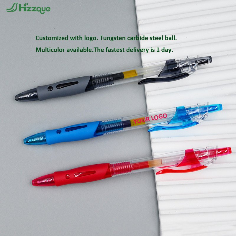 Custom Logo Multicolor Retractable Gel ink Pen Low Price Office And School Use Click Plastic Gel pen