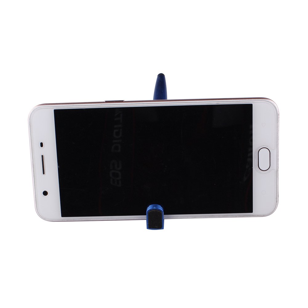 Custom Logo Smart Phone Stand Holder with Touch Screen Stylus Pen Plastic Ballpoint Pens for Advertising