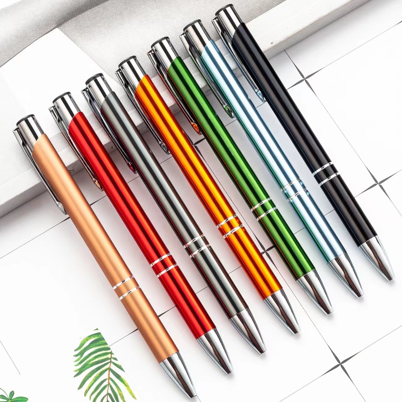 personalised pens with customized logo imprint ballpen Cheap advertising Metal Ball Pen