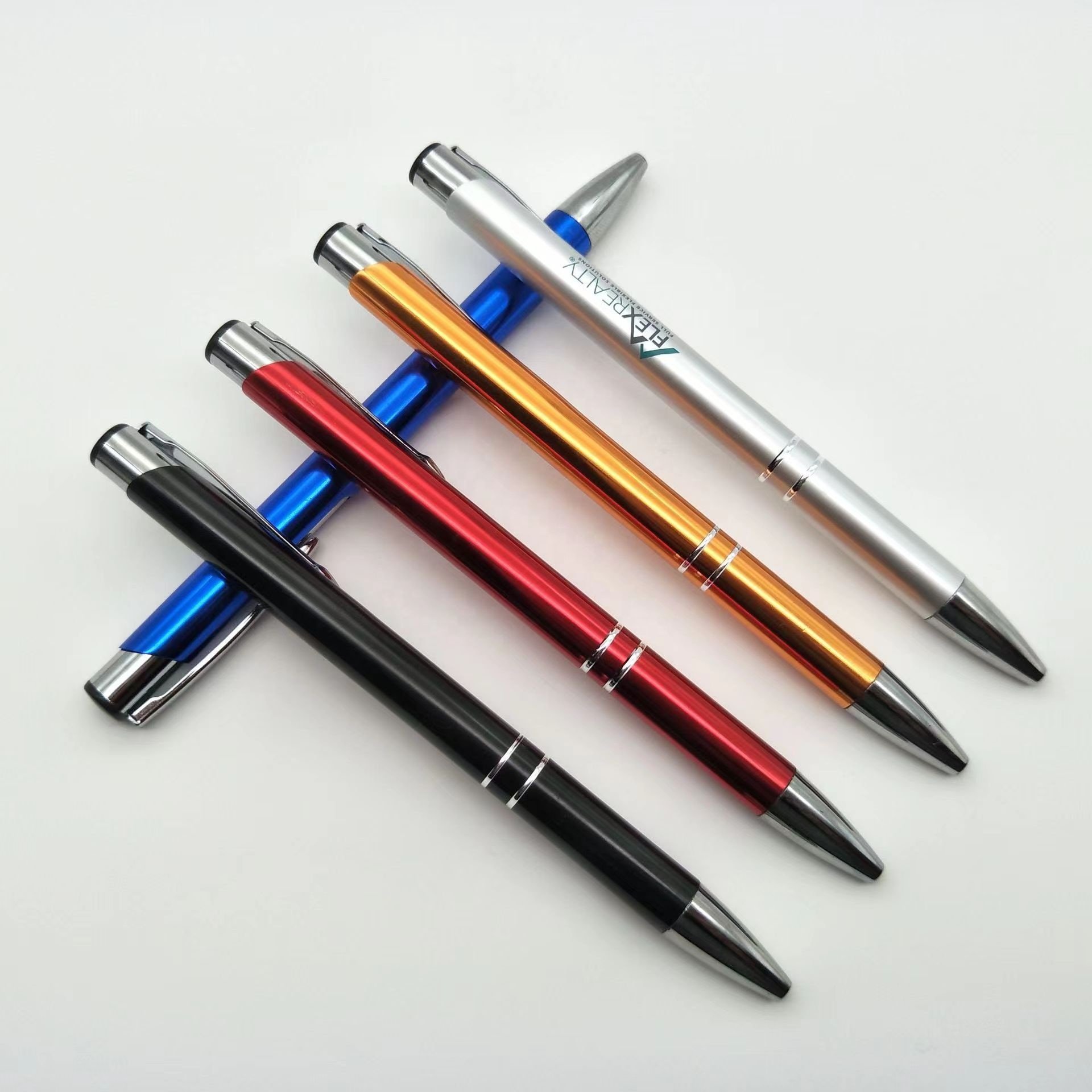 personalised pens with customized logo imprint ballpen Cheap advertising Metal Ball Pen