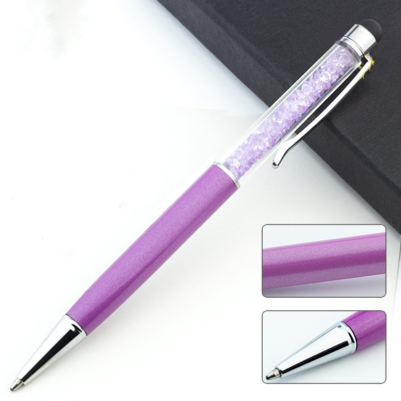 High Quality Promotional Ball Pen Metal Luxury Gift Customization Logo Printing Crystal Ballpoint Pen