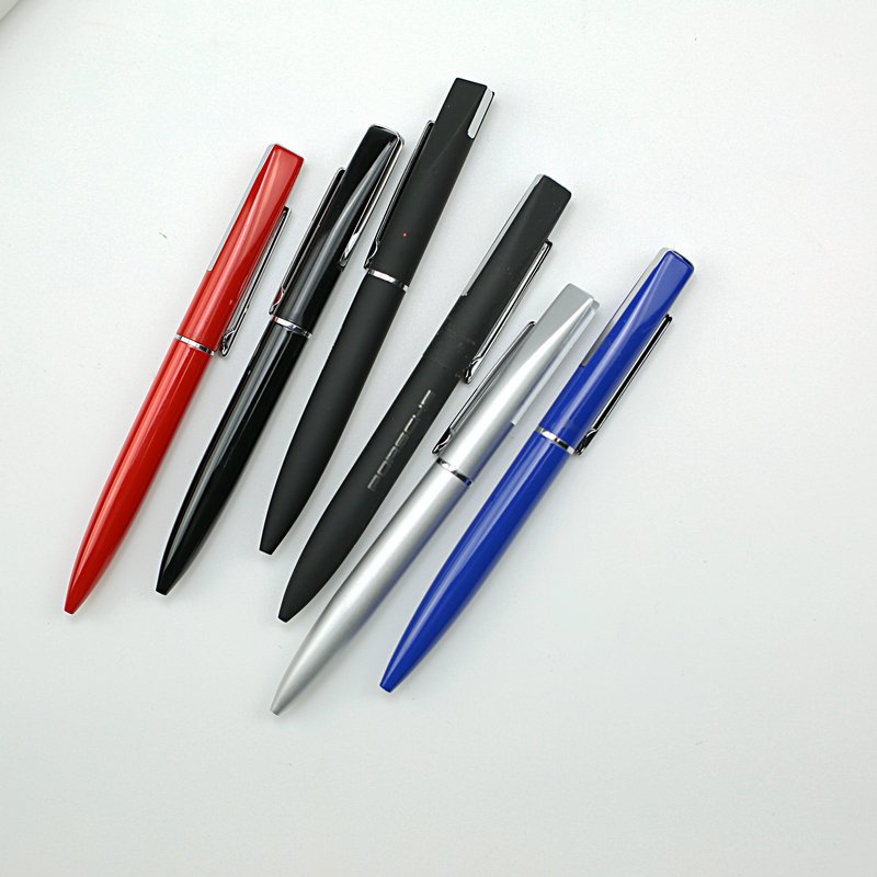 Factory Supply Fine Premium Advertising Promotions Gift Metal Ballpen Matte Rubber Ballpoint Pen With Customized Logo