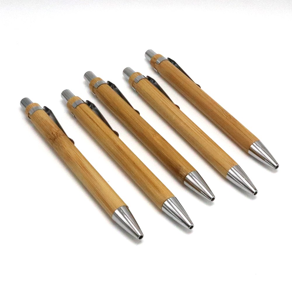 Custom Eco Friendly Wood Gel Ballpoint Pens With Logo Gift High Quality Recycled Modern Luxury Promotional Bamboo Pen