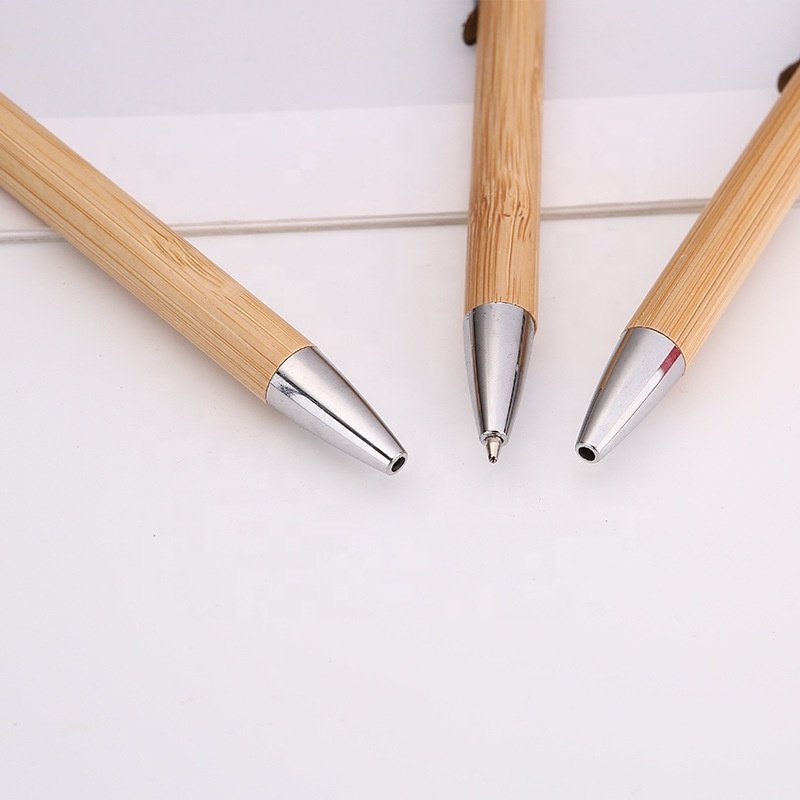 Wholesale Bamboo Wood Pen Stylus With Logo Personalized Bamboo Ballpoint Pen For Promotion