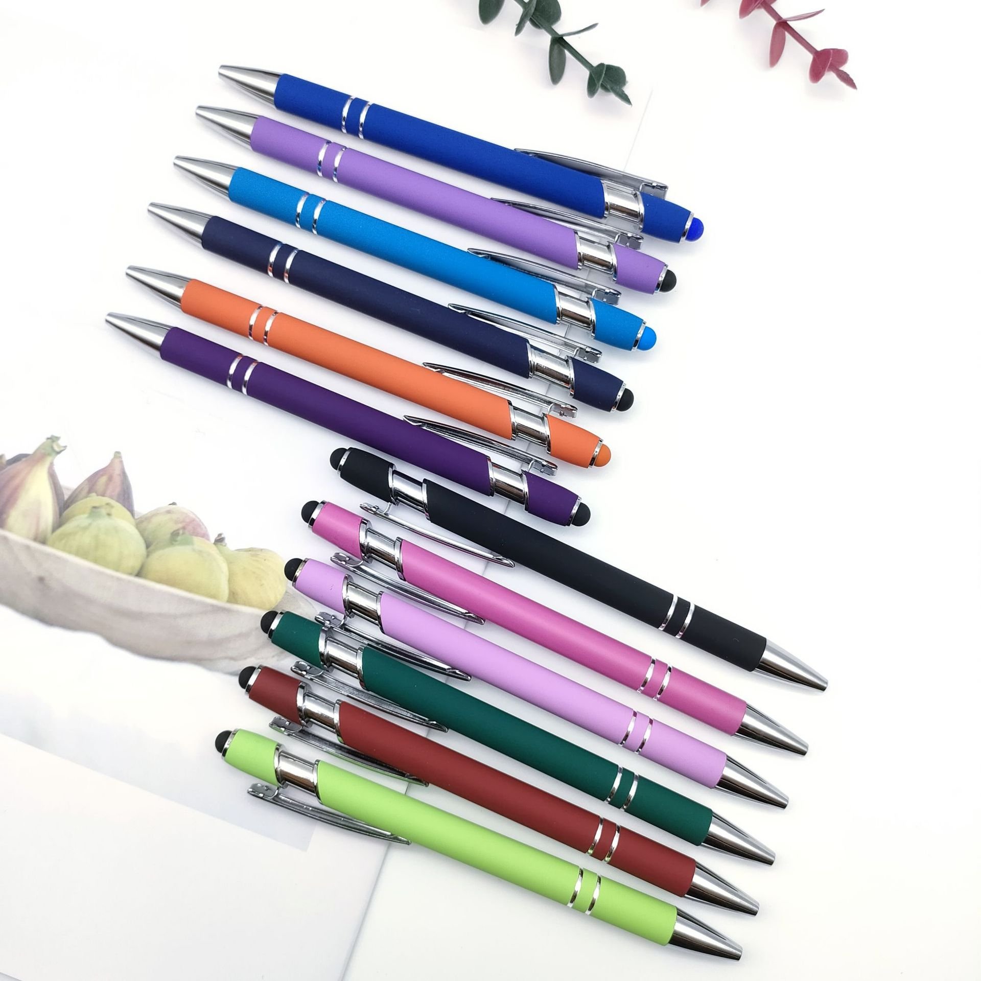 Factory sales 2 in1 Universal Stylus Touch Screens & Ballpoint Writing Pens for Tablet and mobile phone
