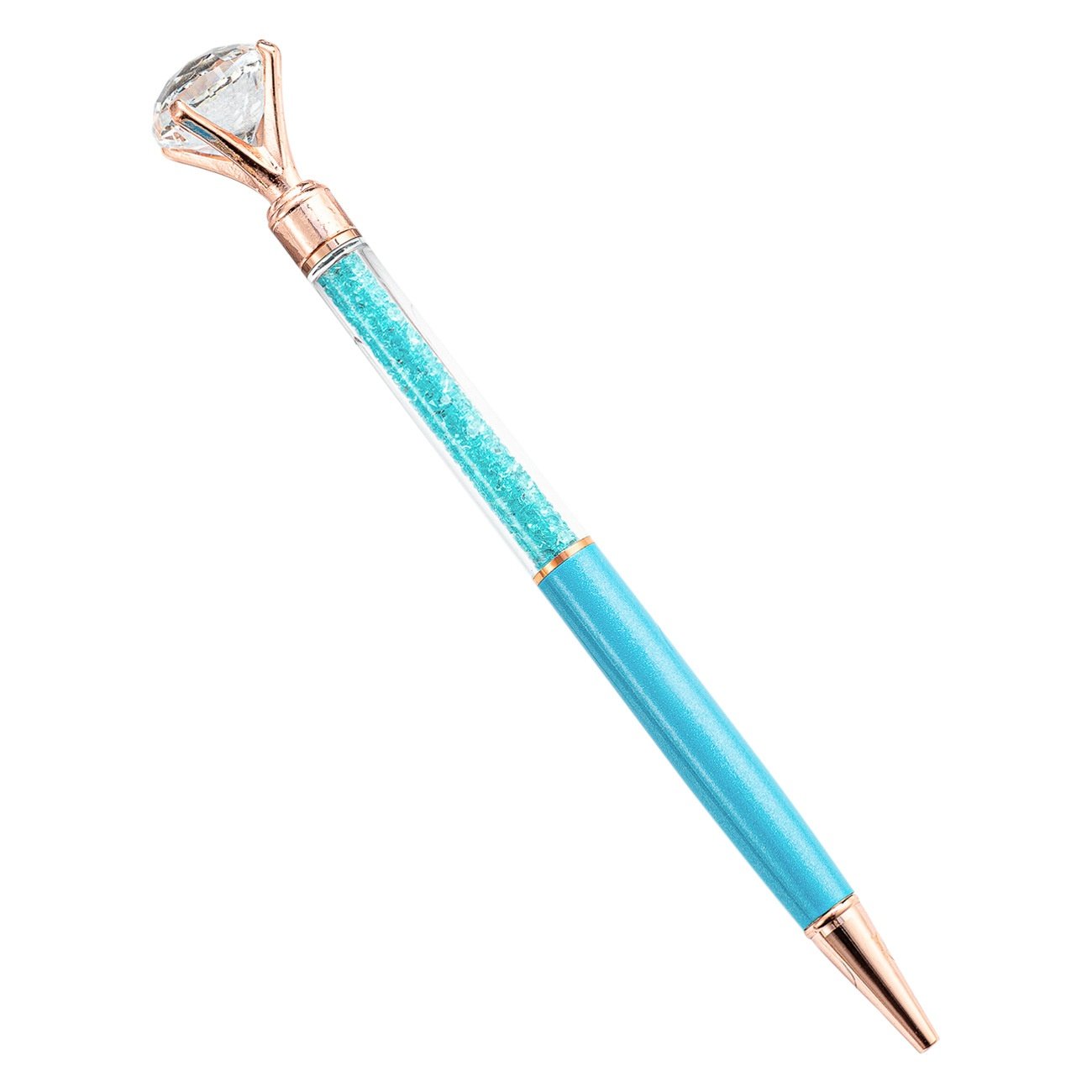 Wholesale Creative Crystal Diamond Ballpoint Pen Novelty Business Metal Body Custom Logo Metal Material Customizable