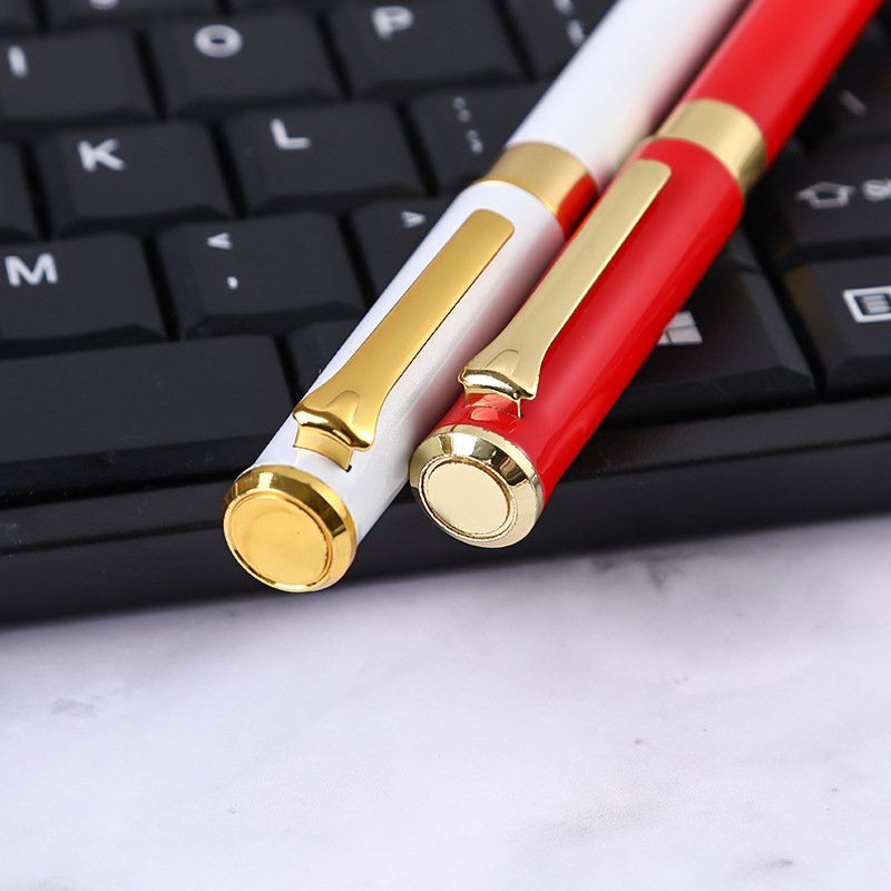 Factory direct selling metal ballpoint pen office business neutral pen creative advertising gift laser logo