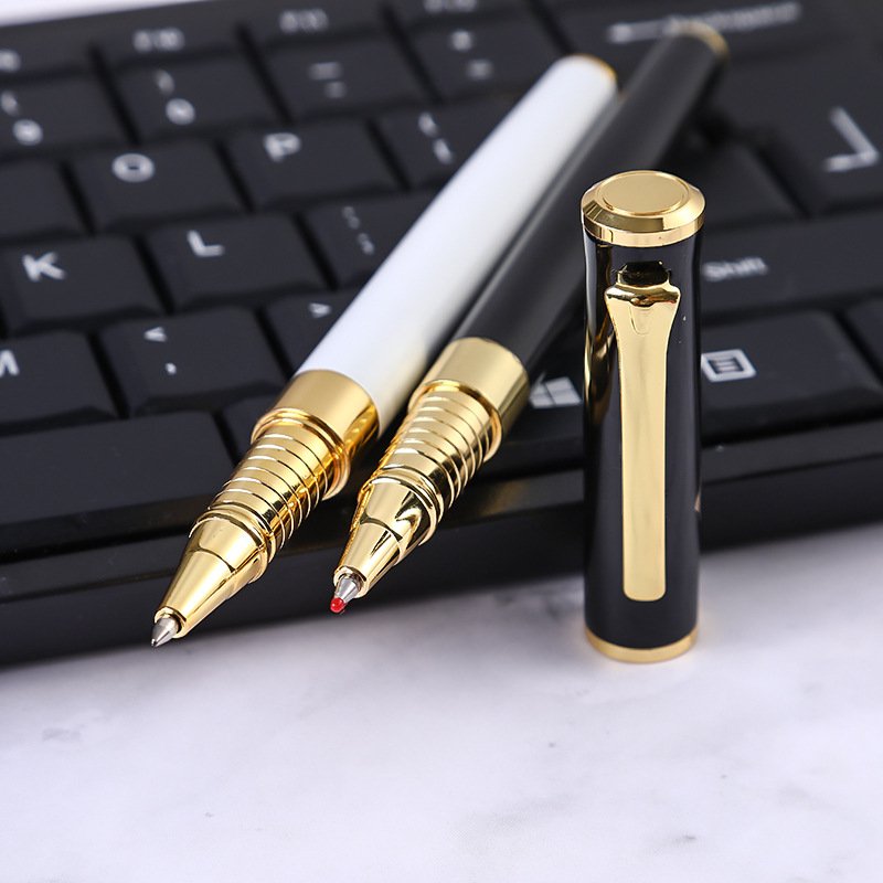 Factory direct selling metal ballpoint pen office business neutral pen creative advertising gift laser logo