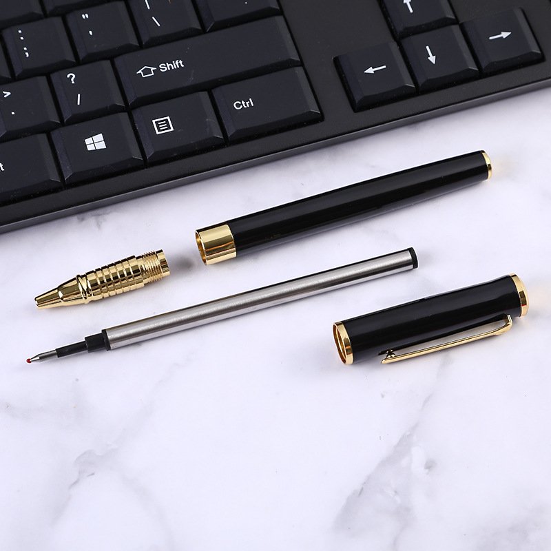 Factory direct selling metal ballpoint pen office business neutral pen creative advertising gift laser logo