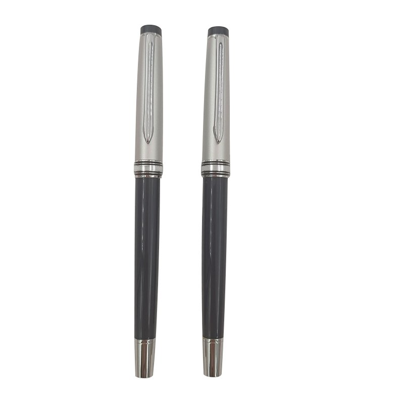 Custom logo luxury collection gold clip business gift metal ballpoint pens set with box