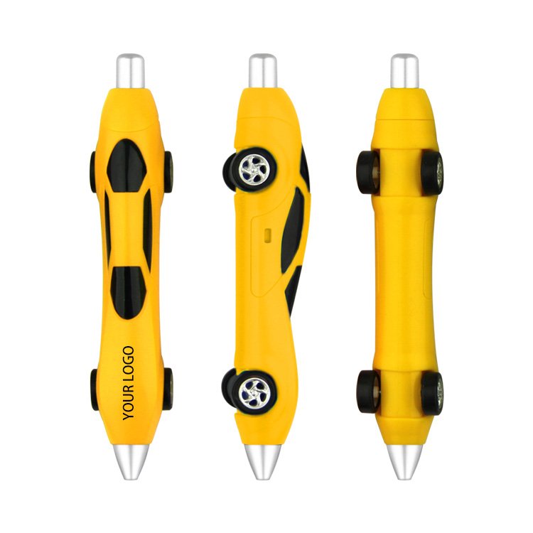 New Creative Plastic Race Car Shape Ball Pen Toy Ball Point With Personal Logo Gift Advertising Ballpoint Pen