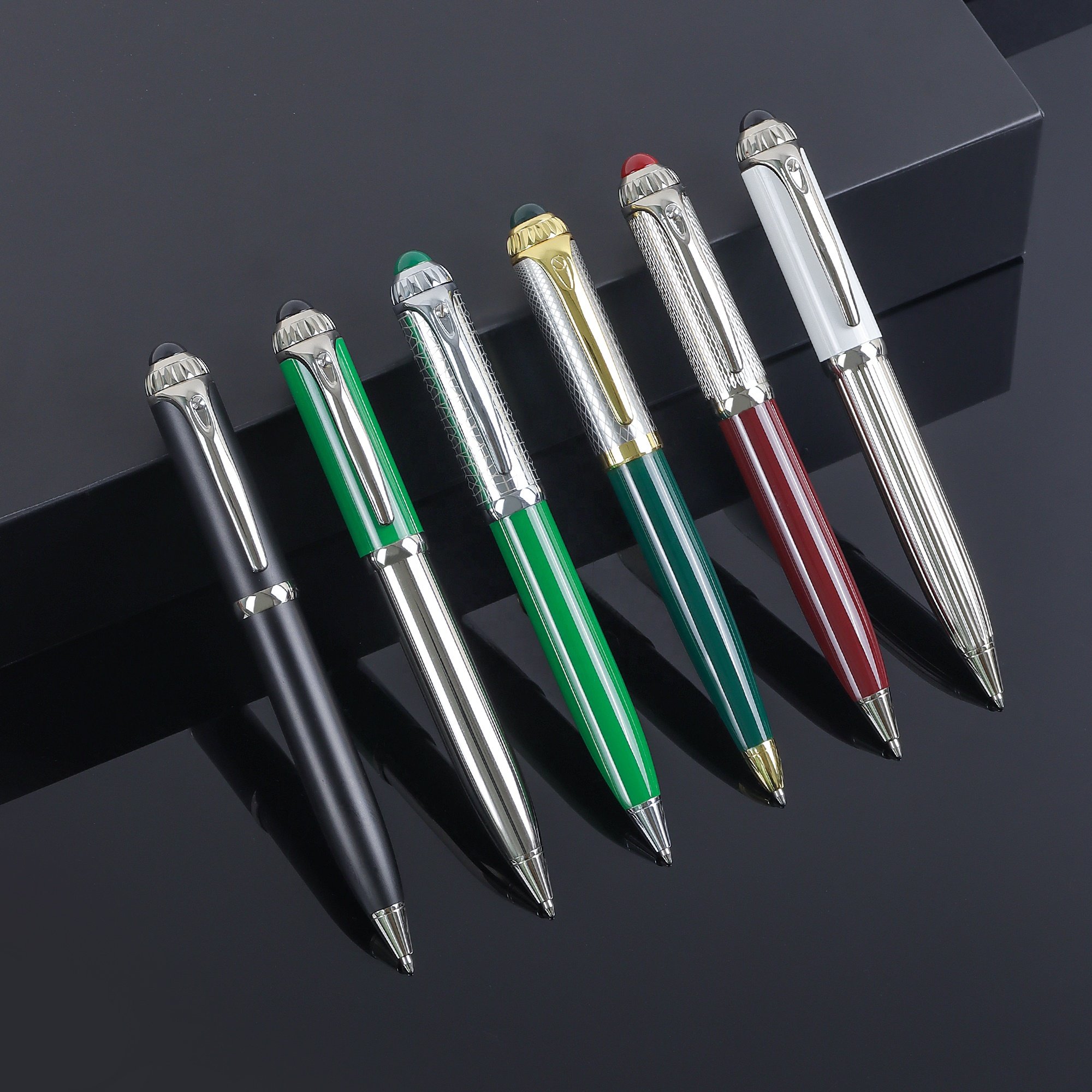 custom logo high quality women men gift pen set luxury metal ballpoint pen
