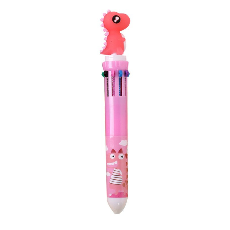 cheap Cute 10 color girl heart cartoon multi color ballpoint pen student multi ballpoint pen