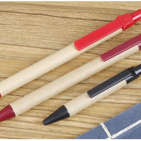 Eco-Friendly Cheap Wood Ballpoint Pen Recyclable School Office Stationery Novelty Business Promotional Pen Recyclable Wood Body