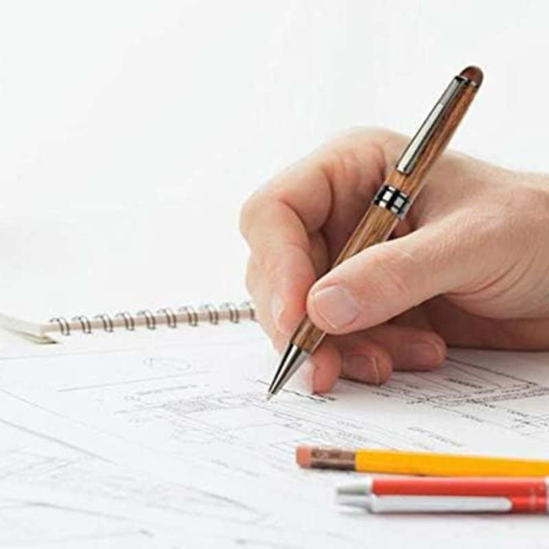 Business Gift Luxury Retro Ballpoint Pens with Custom Logo Ink Pen Signatures Engraving Wooden Pen for Promotional