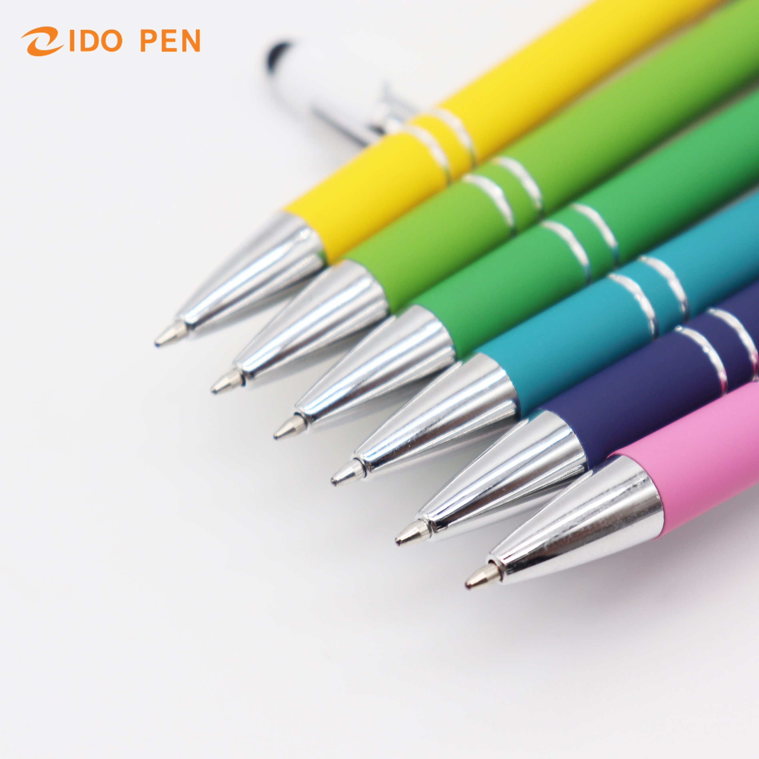 Hot Selling Promotional New Multifunction Ball Stylus Soft Touch Pen 2 In 1 With Custom Logo Metal Ballpoint Pens