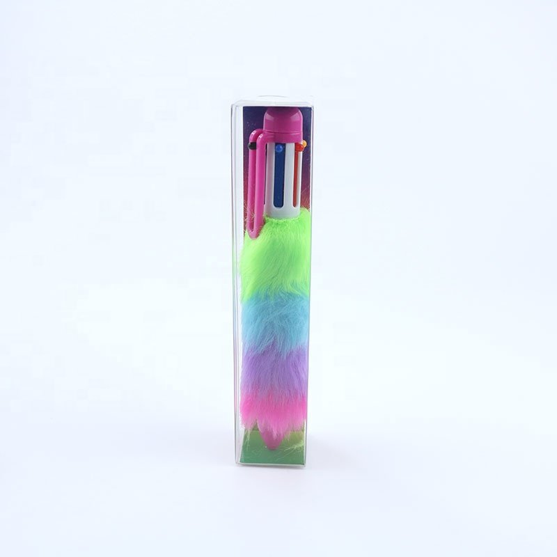 Ball Pens for Japanese Korea Promotional Multi Color Ink 6-color Feather Sports Customized Ningbo Plastic Pen Ballpoint Pen