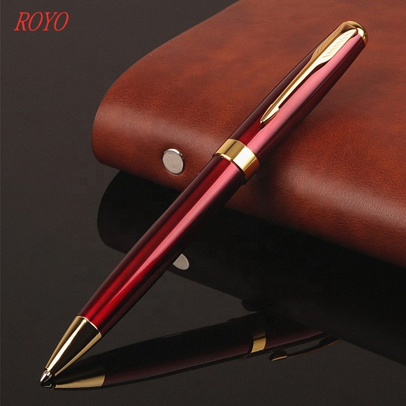 Hot Selling Gift ballpointpen Promotional High Quality Metal Gold Plating Pen Ball Pen With Customs Logo