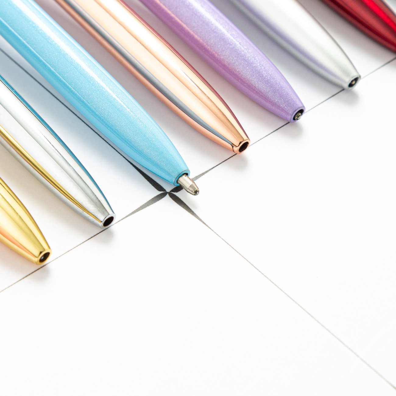 Ready Stock Wholesale Metal Desk Pens Ballpoint Pens Advertising Pens Custom Logo